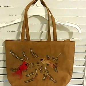 Unique Cappelli Handbag with Birds